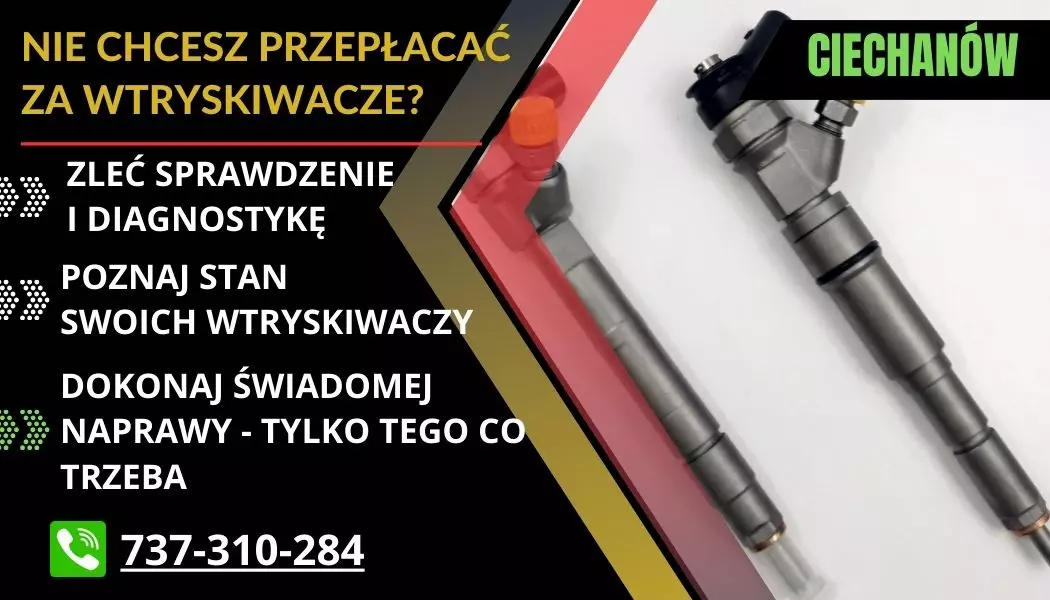 naprawa wtryskiwaczy ciechanów
