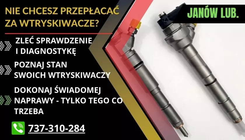 naprawa wtryskiwaczy janów