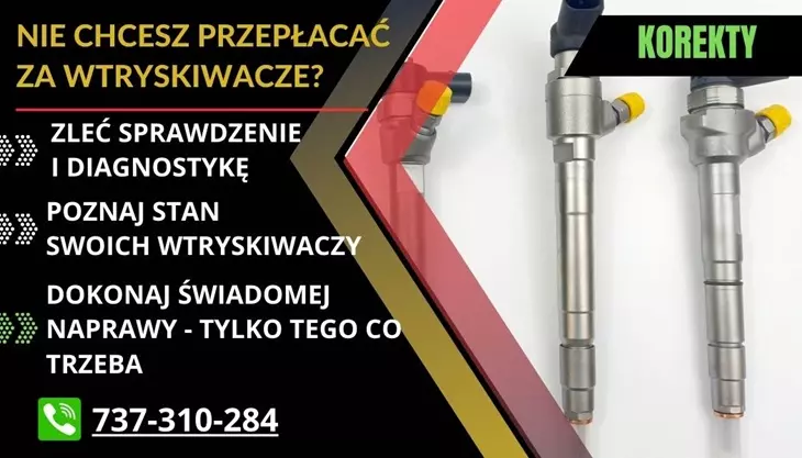 naprawa wtryskiwaczy korekty