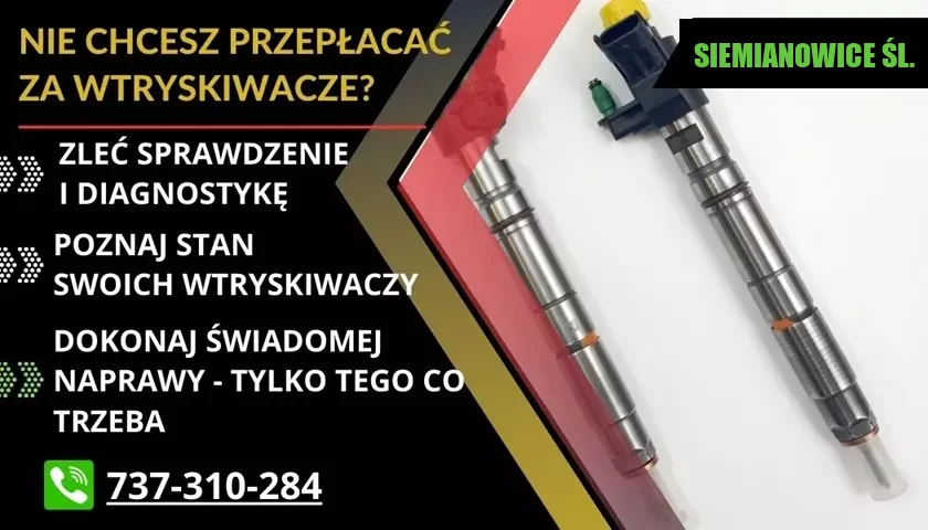 Regeneracja wtryskiwaczy Siemianowice Śląskie