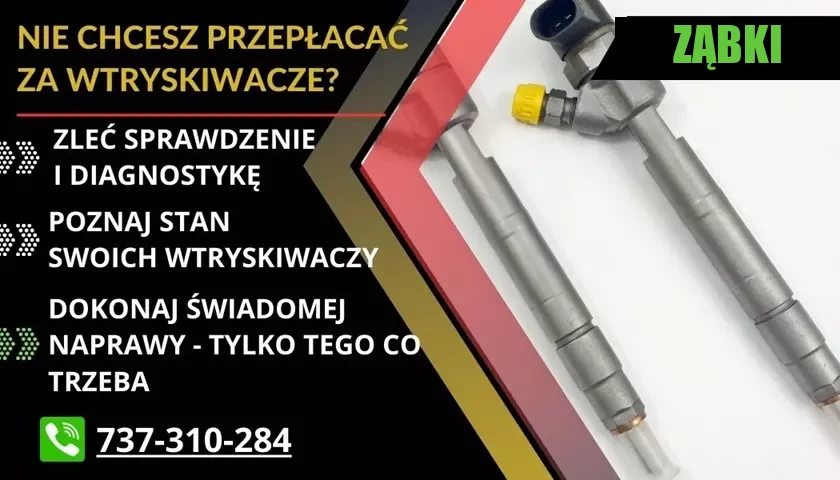 Regeneracja wtryskiwaczy Ząbki